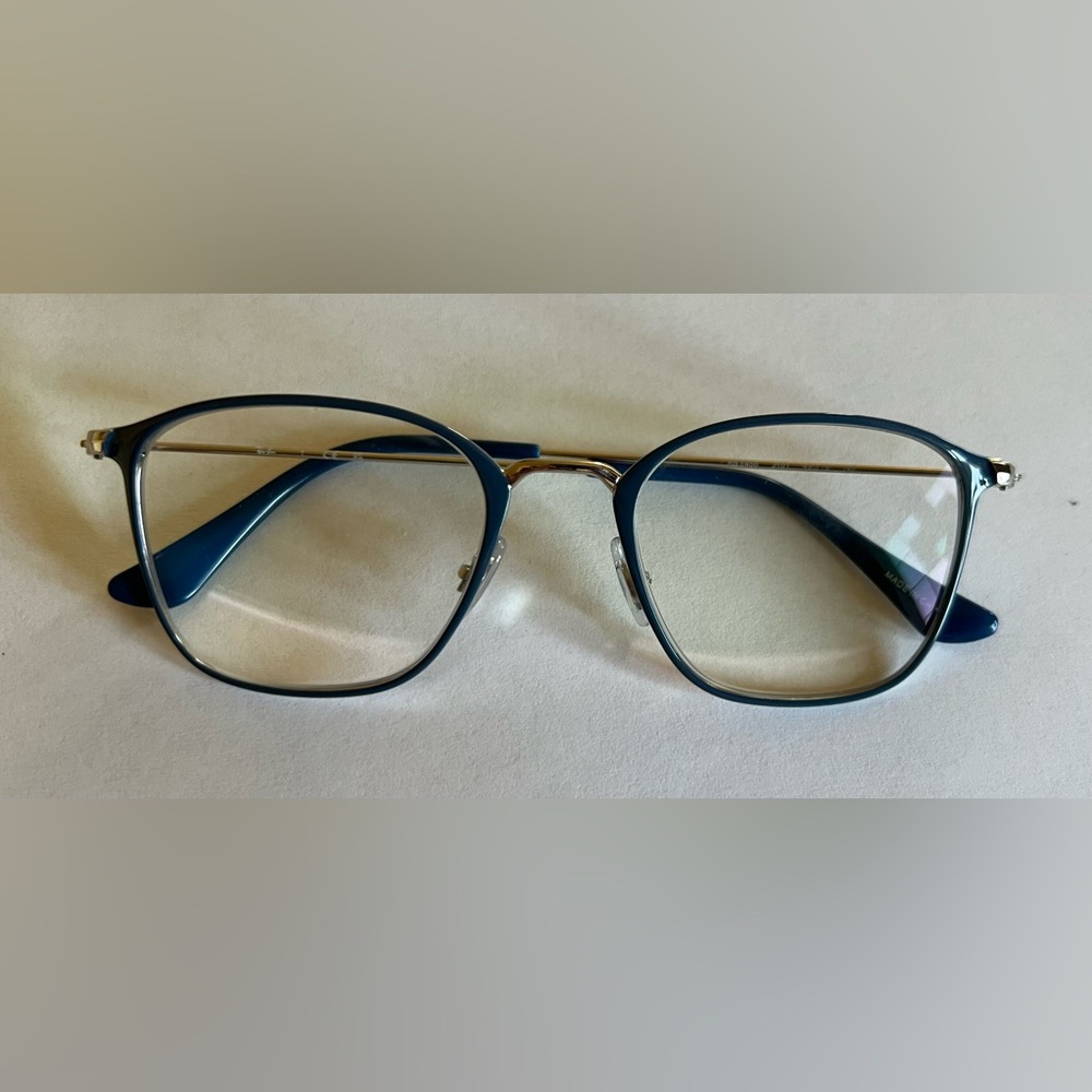 Rayban 6466 Eyeglass Frames - Polished Blue on Gunmetal